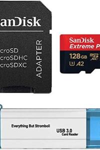 샌디스크 128GB Micro SDXC Extreme Pro 4K V30 메모리 카드 미국-638230