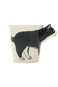 디자인 엔틱 카페 머그컵 도자기 일본식 빈티지 고양이 컵 동물 귀여운 머그컵