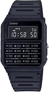 카시오 CA-53WF-1B 계산기 블랙 디지털 남성용 오리지널 새 제품 클래식 CA-53 미국 시계-641144