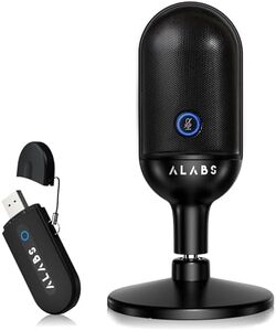 ALABS 팟캐스트, 게임 및 홈 오피스용 USB 무선 카디오이드 콘덴서 마이크 노이즈 캔슬링 미국-642042